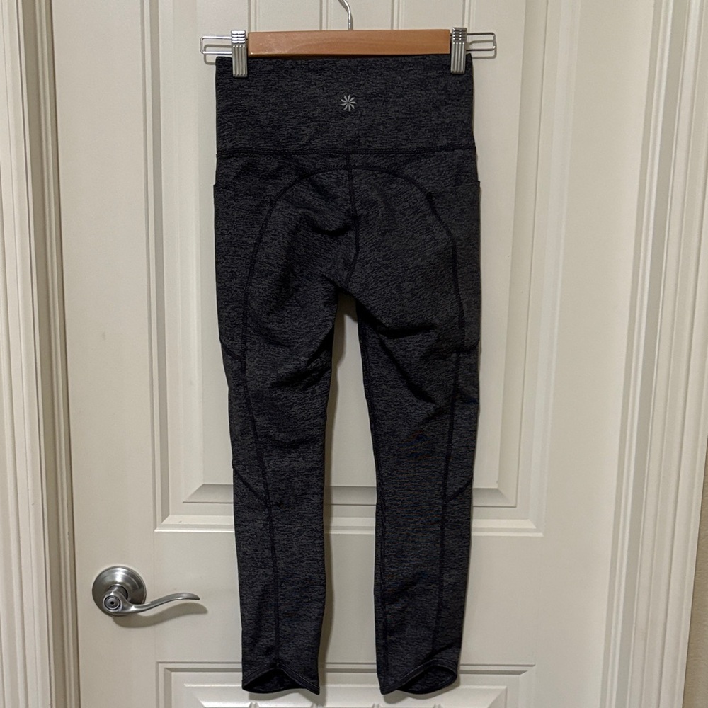Athleta Gray High-Waisted Leggings - Picture 7 of 13